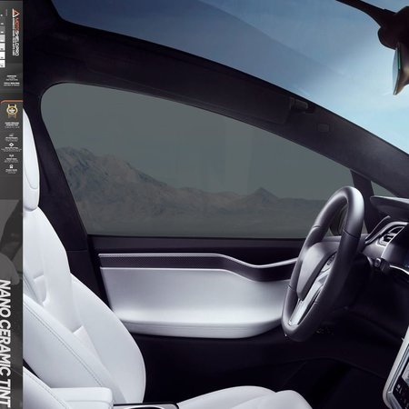 MOTOSHIELD PRO Nano Ceramic Window Tint Film for Auto, Car, Truck | 25% VLT (36” in x 5’ ft Roll) 425-440